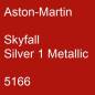 Preview: Aston-Martin, Skyfall Silver 1 Metallic, 5166.